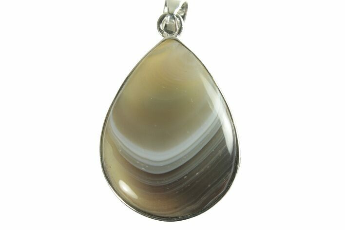 Botswana Agate Pendant (Necklace) - Sterling Silver #228538